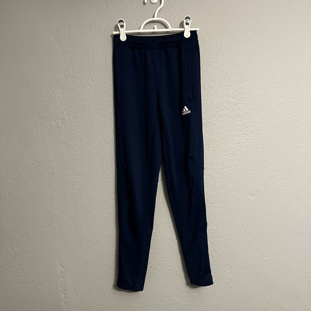 Adidas Navy Blue Joggers Athletic Youth Medium
